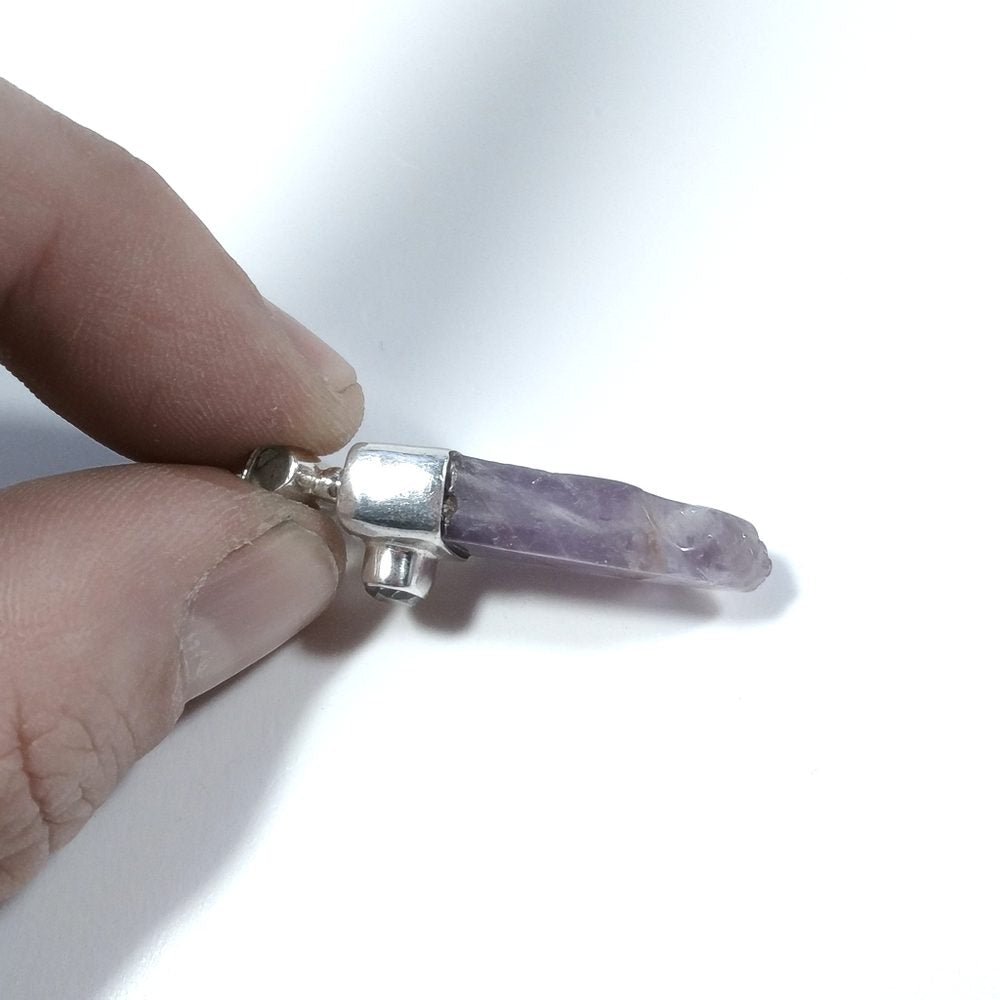 CIONDOLO PIETRA | in argento 925 con Ametista | GIOIELLI CON PIETRE – immagine7
