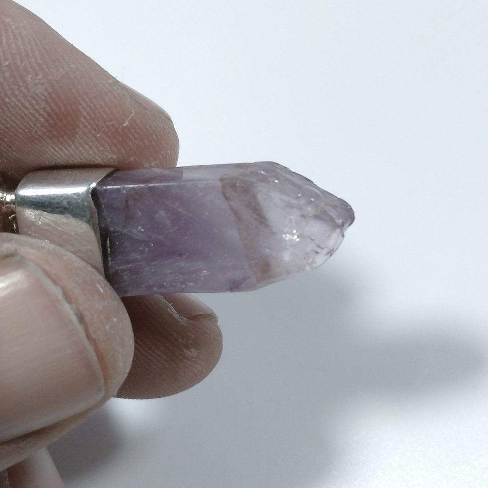 CIONDOLO PIETRA | in argento 925 con Ametista | GIOIELLI CON PIETRE