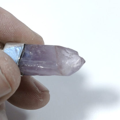 CIONDOLO PIETRA | in argento 925 con Ametista | GIOIELLI CON PIETRE – immagine3