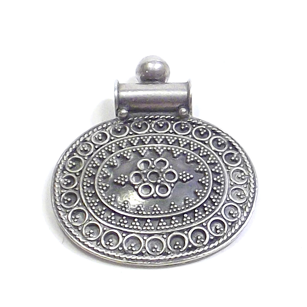 CIONDOLO ETNICO in argento 925 - PONDICHERRY