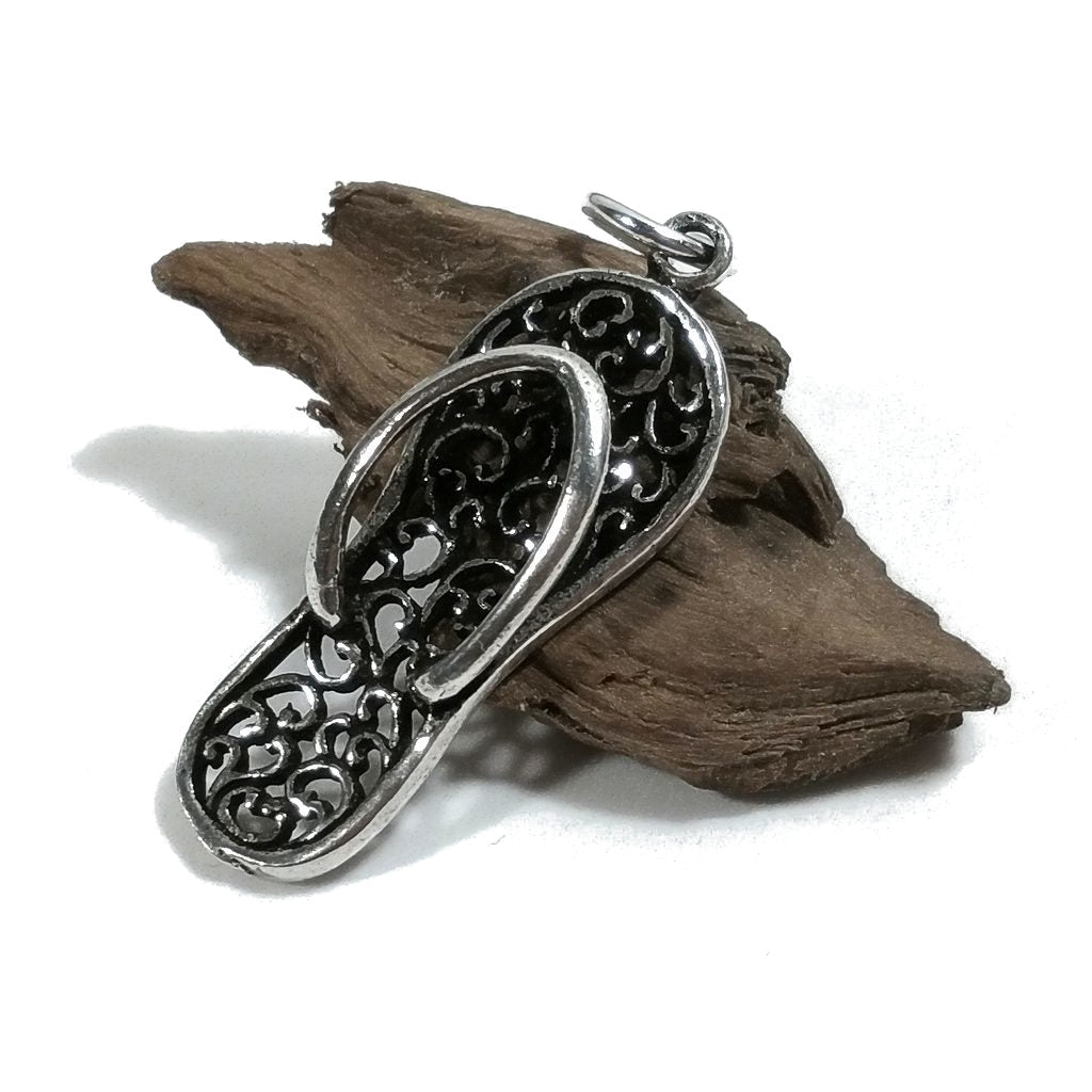 Ciondolo CIABATTA havaianas | Gioielli argento | Charms | argento Rosato