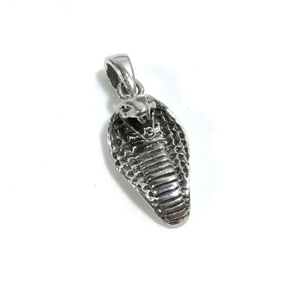 Ciondolo in argento 925 Ciondolo artigianale testa di COBRA | Gioielli in argento