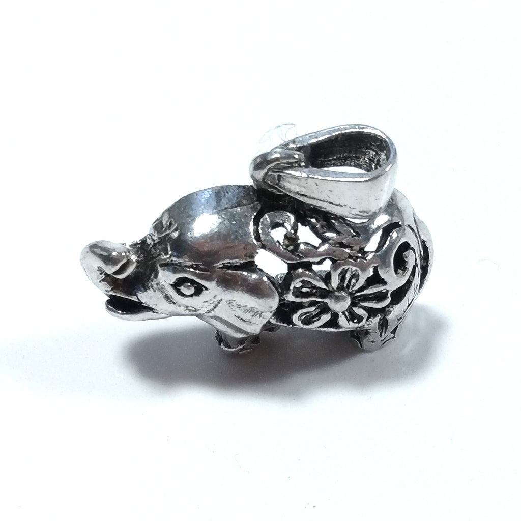 Ciondolo in argento 925 Ciondolo artigianale | Elefante