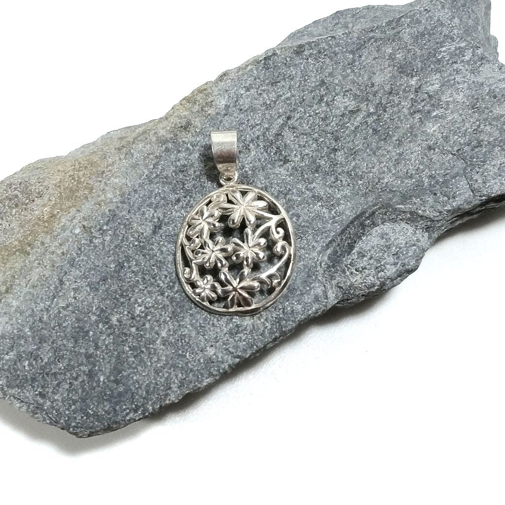 Ciondolo in argento 925 con FIORI – immagine3