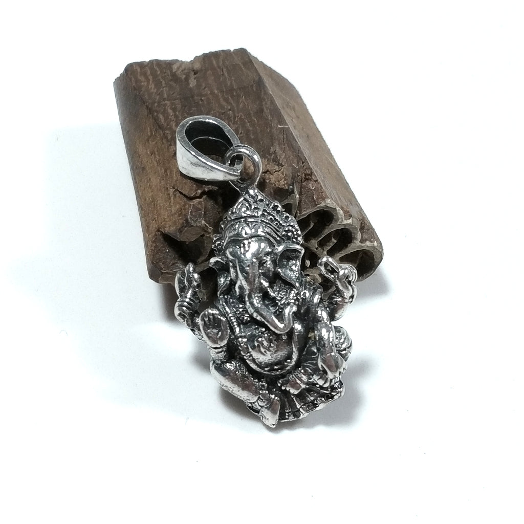 Ciondolo ETNICO in argento 925 con GANESH | GIOIELLI IN ARGENTO