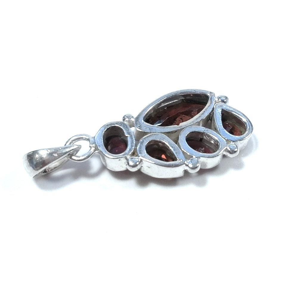 CIONDOLO PIETRA | in argento 925 Ciondolo artigianale Granato | GIOIELLI IN ARGENTO – immagine3