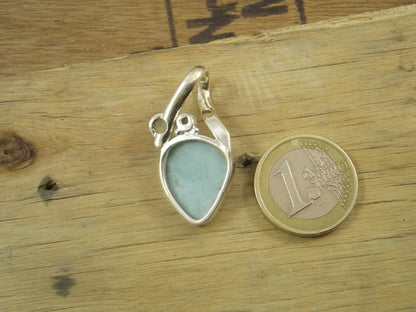 CIONDOLO larimar - argento  925 VII - ilmondodiwit - Ciondolo