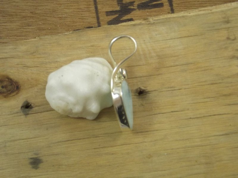 CIONDOLO larimar - argento  925 VII - ilmondodiwit - Ciondolo
