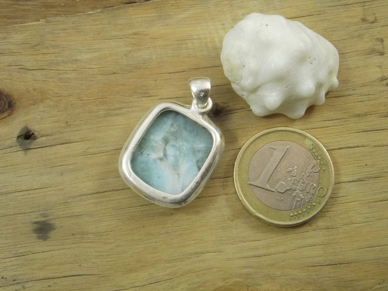 CIONDOLO larimar - argento  925 V - ilmondodiwit - Ciondolo