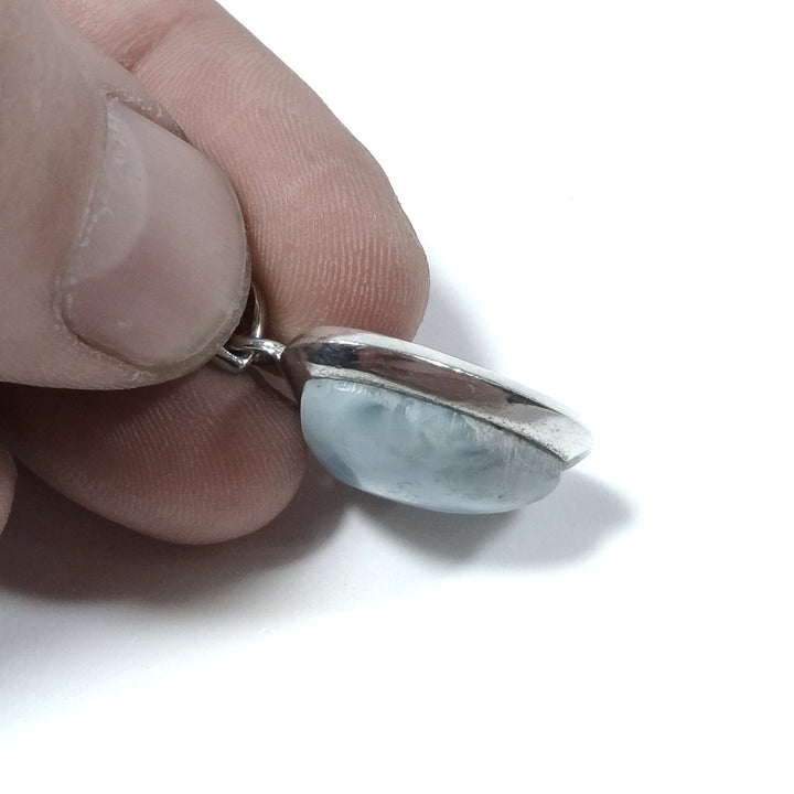 Ciondolo con pietra in argento 925 Ciondolo artigianale Larimar | GIOIELLI IN ARGENTO