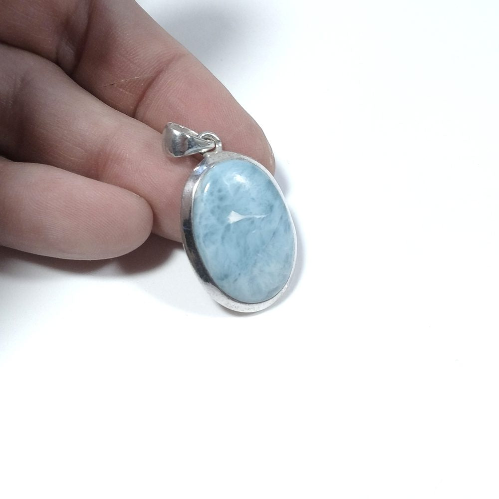 Ciondolo in argento 925 con Larimar - MATHURA – immagine5