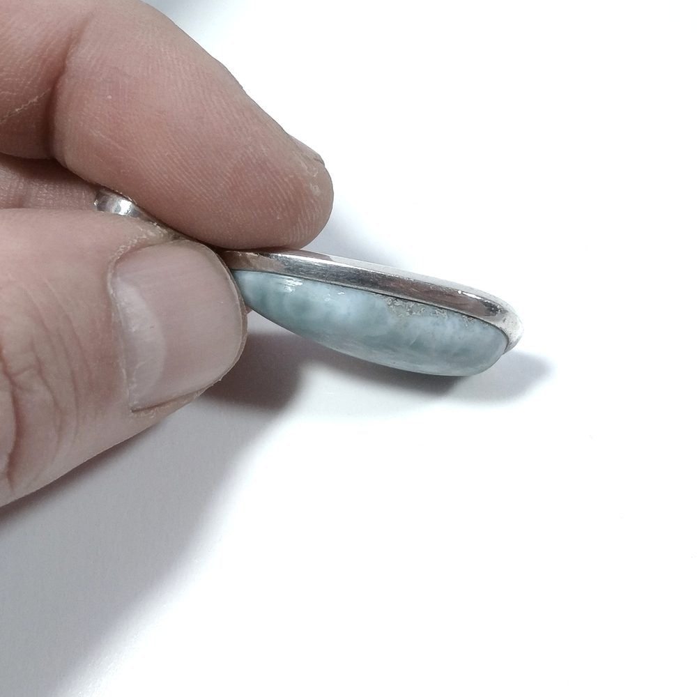 CIONDOLO PIETRA | in argento 925 con Larimar – immagine4