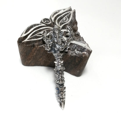 Ciondolo ETNICO in argento 925 con DORJE / VAJRA | GIOIELLI IN ARGENTO