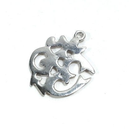Ciondolo ETNICO in argento 925 con OM - AUM Mantra | GIOIELLI IN ARGENTO