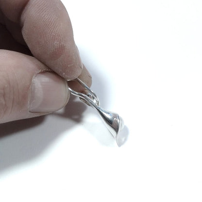 CIONDOLO FORMA CALLA in argento 925 - Perla