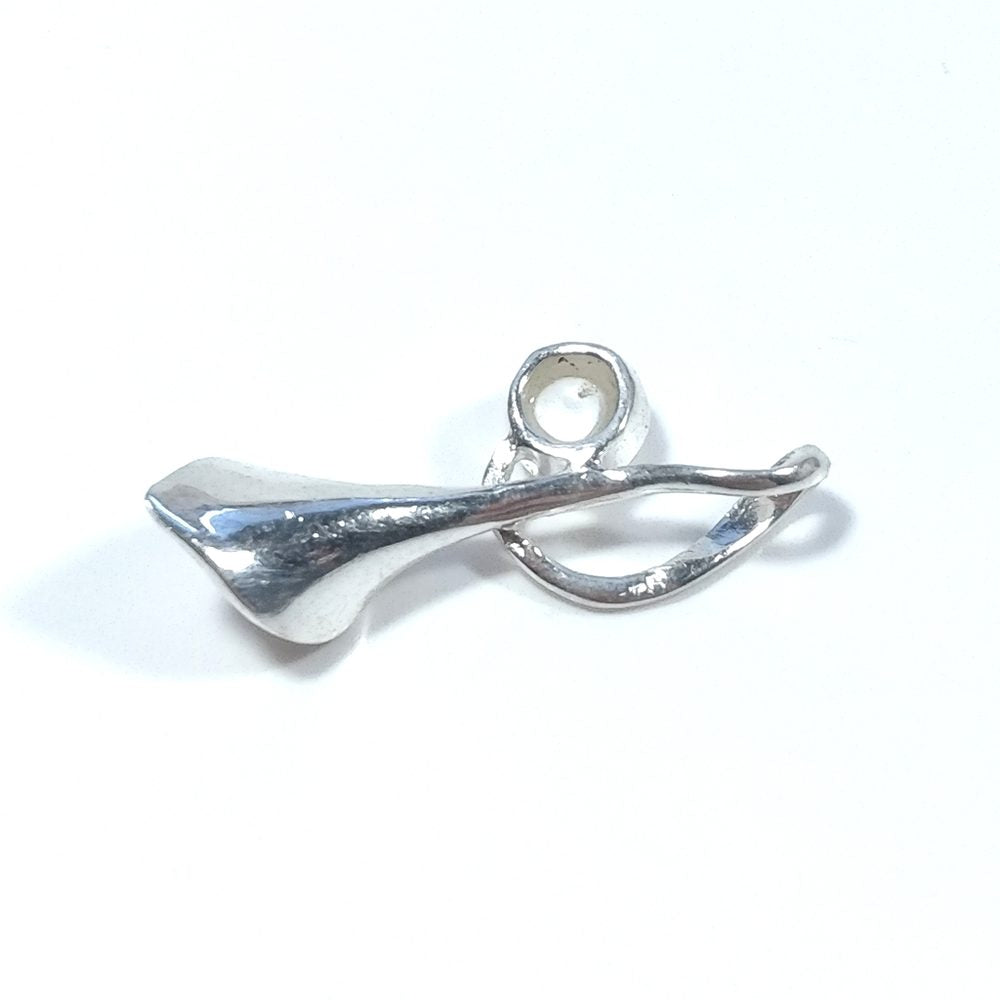CIONDOLO FORMA CALLA in argento 925 - Perla
