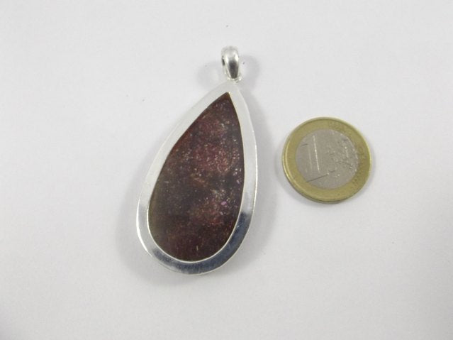 CIONDOLO PIETRA DEL SOLE argento - ilmondodiwit - Ciondolo