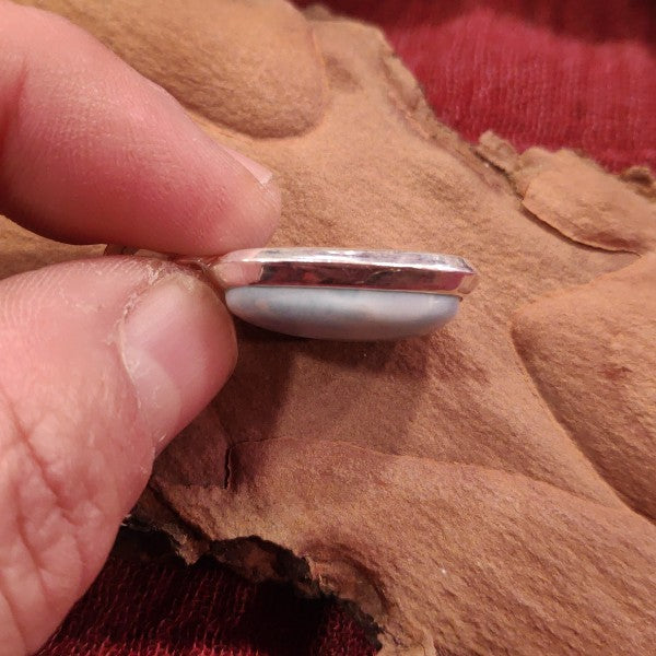 Ciondolo LARIMAR con pietra in argento 925 Ciondolo artigianale
