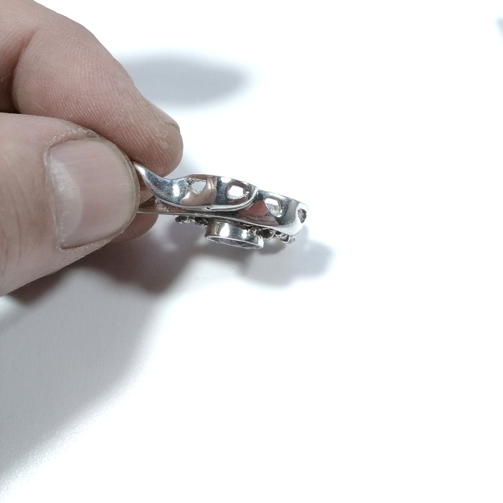 Ciondolo artigianale in argento 925 con Ametista – immagine3