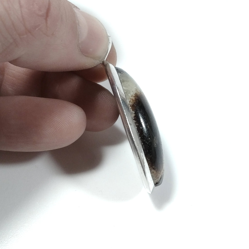 Ciondolo con Septaria Pietra del Drago in argento 925