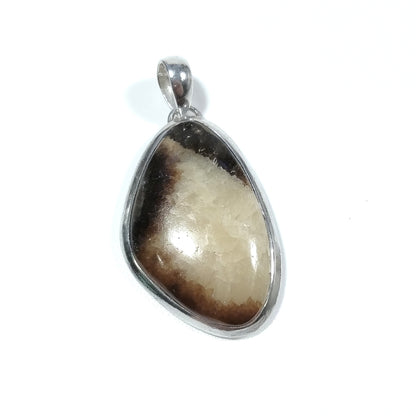 Ciondolo con pietra in argento 925 Ciondolo artigianale Septaria Pietra del Drago | GIOIELLI IN ARGENTO – immagine5