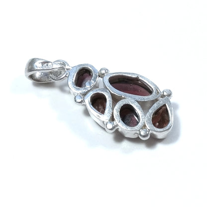 Ciondolo artigianale in argento 925 con Ciondolo con pietra Granato | GIOIELLI IN ARGENTO – immagine3