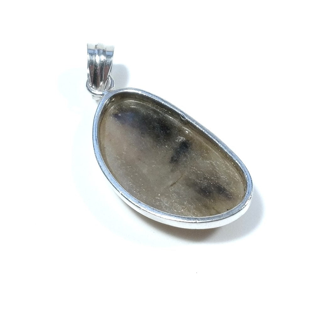CIONDOLO PIETRA | in argento 925 con Zaffiro marrone | GIOIELLI IN ARGENTO – immagine3