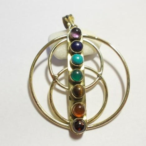 ciondolo CHAKRA INFINITO ottone/argento