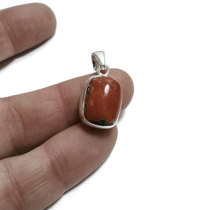 CIONDOLO con corallo naturale - argento 925 | Gioielli in argento