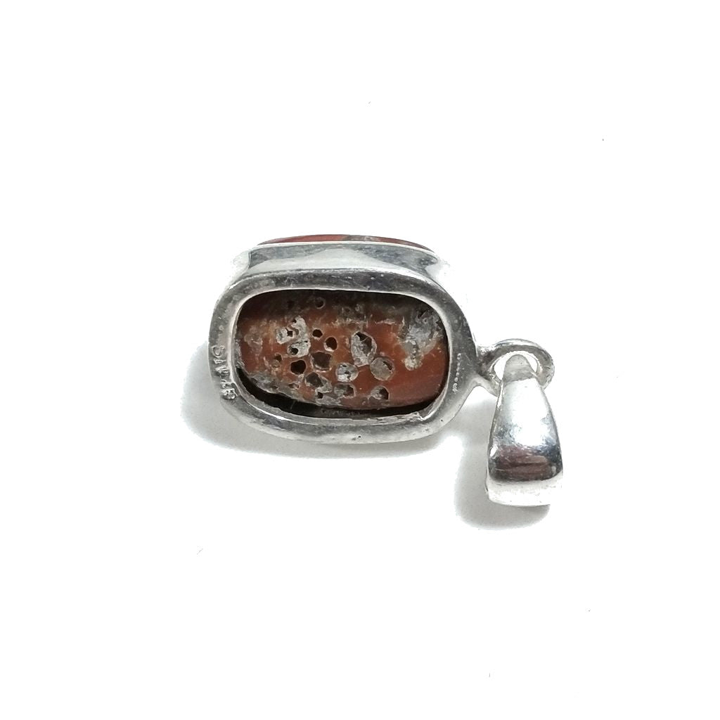 CIONDOLO con corallo naturale - argento 925 | Gioielli in argento