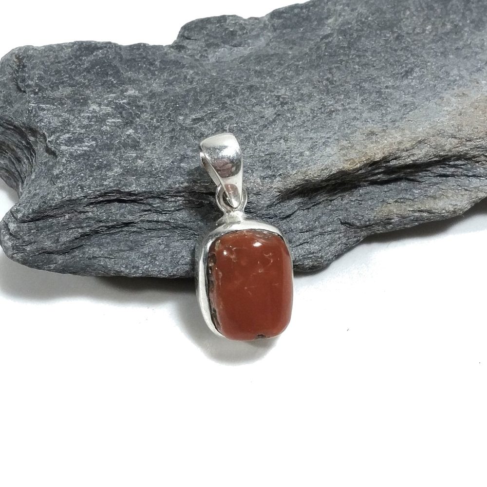 CIONDOLO con corallo naturale - argento 925 | Gioielli in argento