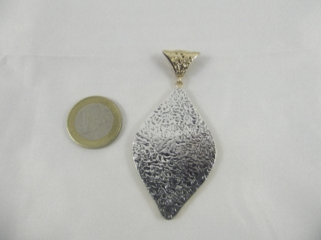 CIONDOLO CROCIFISSO argento/bronzo foglia - ilmondodiwit - Ciondolo