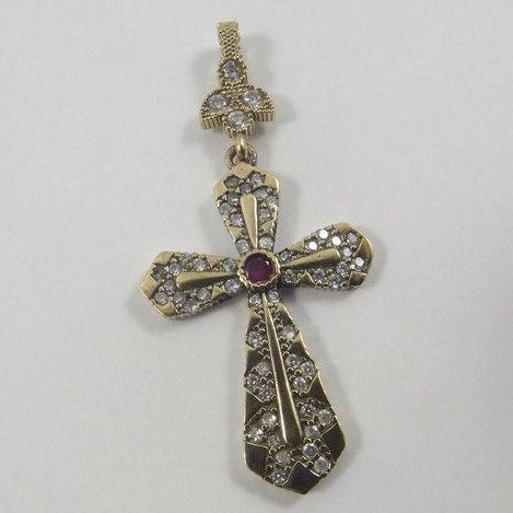 CIONDOLO CROCIFISSO argento/bronzo - ilmondodiwit - Ciondolo