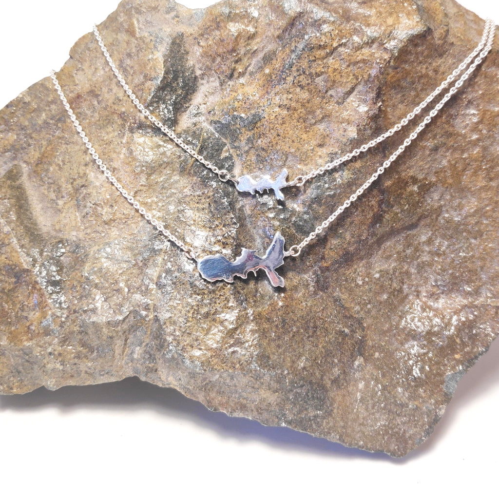 Collana Isola d'Elba in argento 925 piccola- Elba a porter