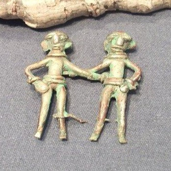 Ciondolo etnico ottone Naga pair – immagine1