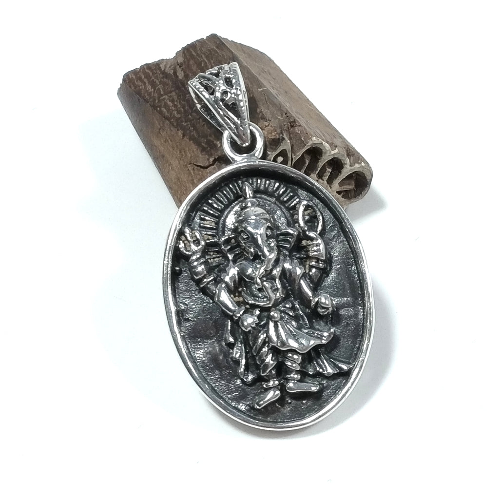 Ciondolo etnico in argento 925 GANESH - CIUSA