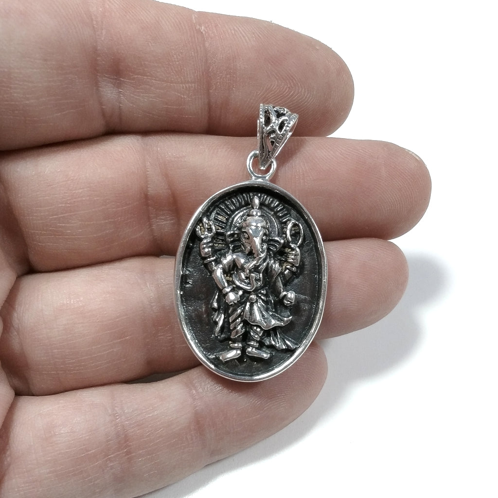 Ciondolo etnico in argento 925 GANESH - CIUSA