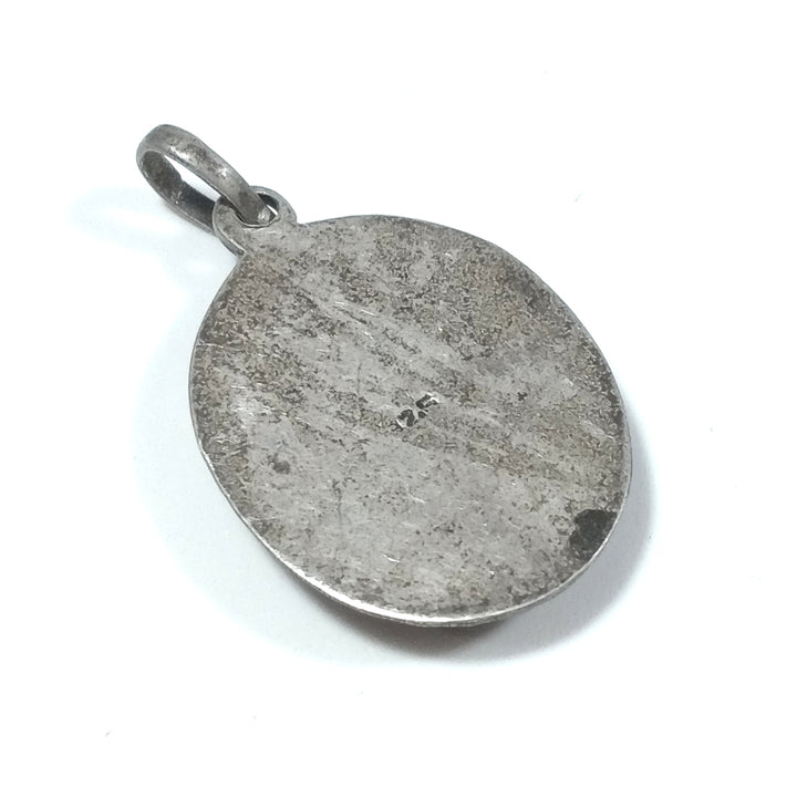 Ciondolo ETNICO in argento antico con SARASWATI | GIOIELLI ETNICI