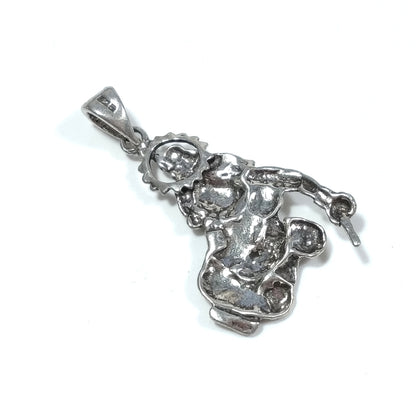 Ciondolo etnico in argento 925 - KRISHNA