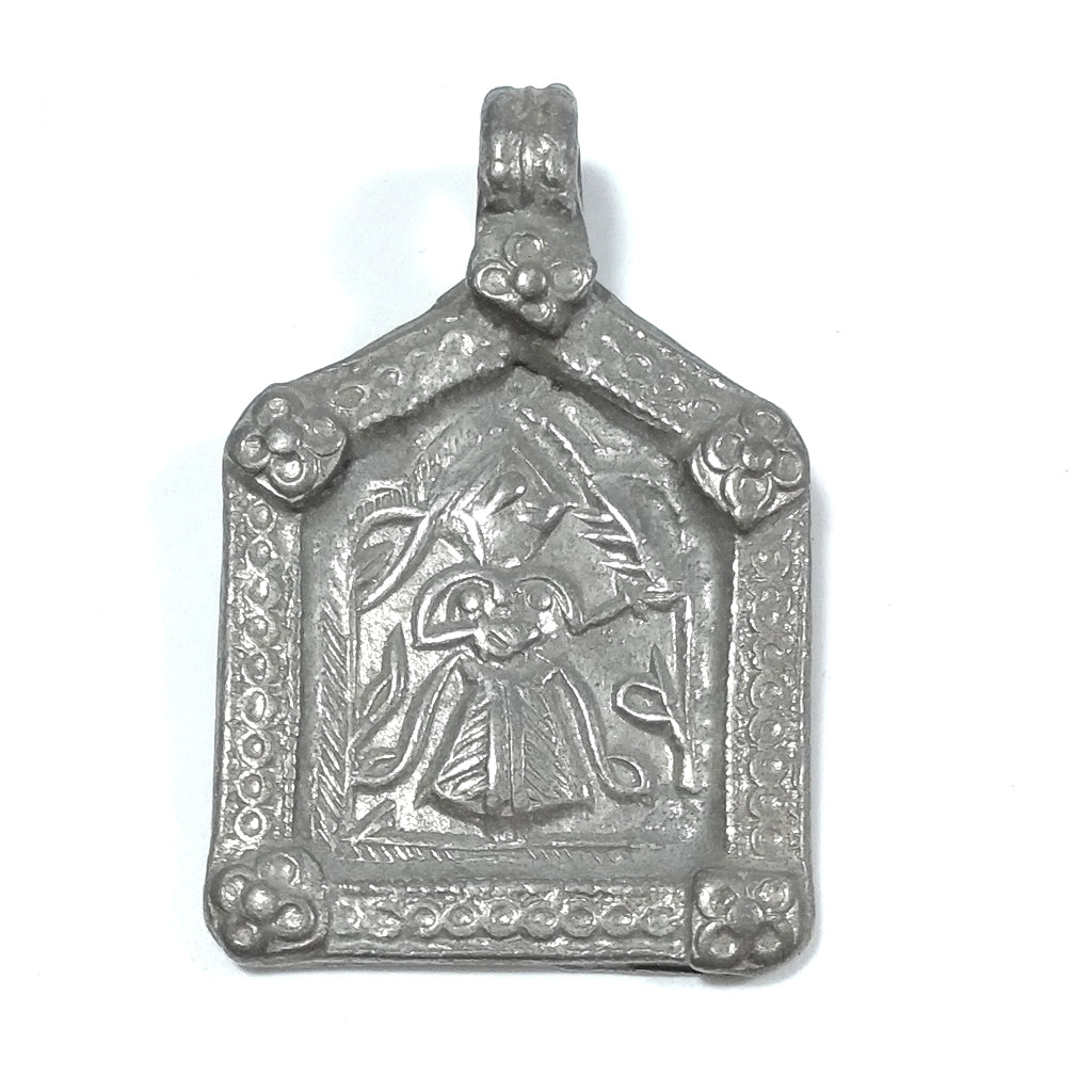 Ciondolo ETNICO in argento antico con SHIVA | GIOIELLI ETNICI