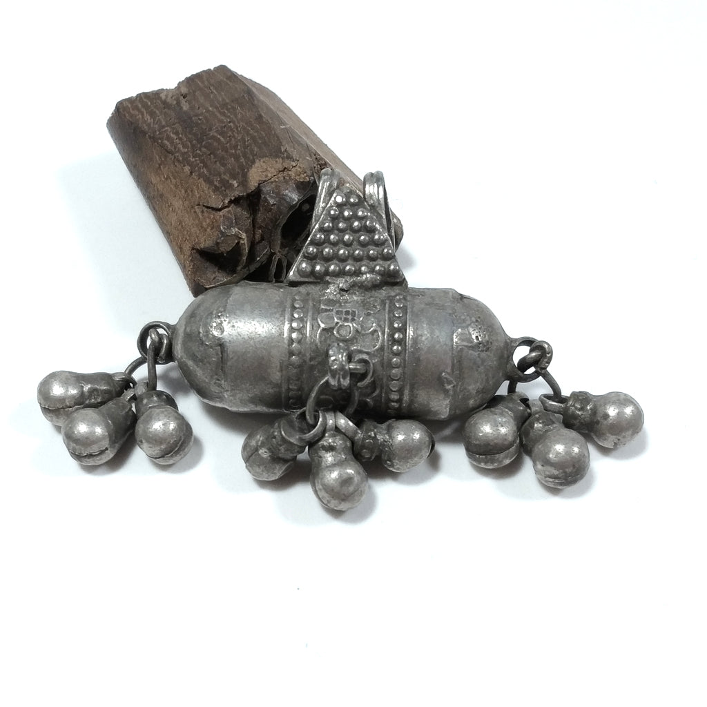 Ciondolo ETNICO in argento antico con PORTA PREGHIERE | GIOIELLI ETNICI