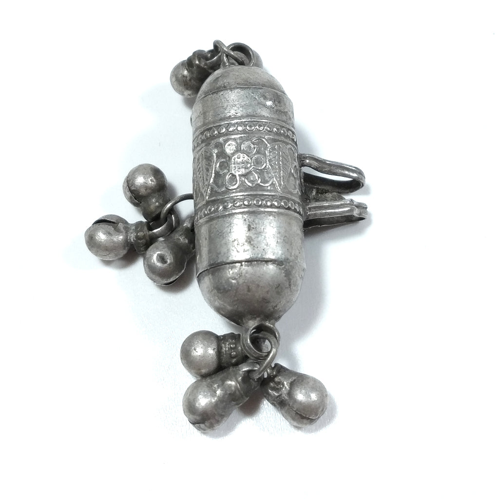 Ciondolo ETNICO in argento antico con PORTA PREGHIERE | GIOIELLI ETNICI – immagine4