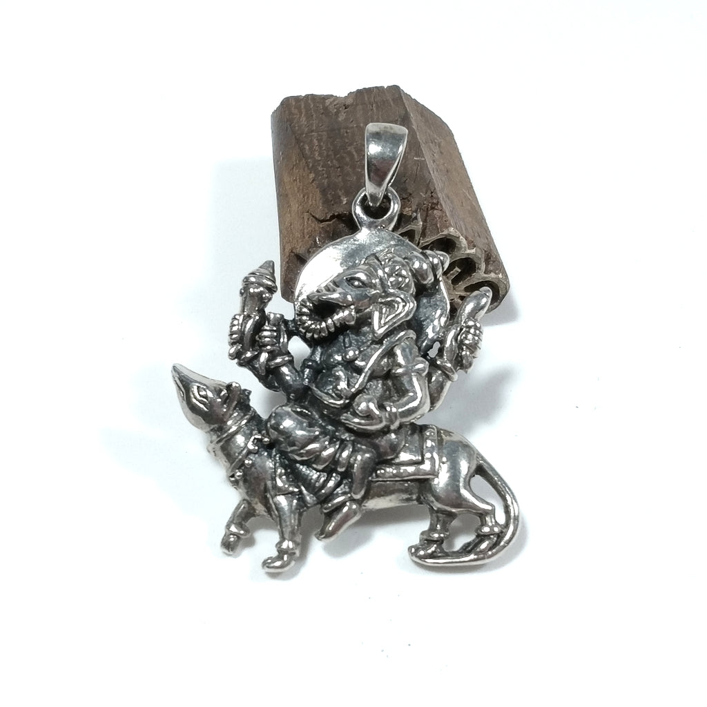 Ciondolo etnico in argento 925 GANESH - BATARWAR