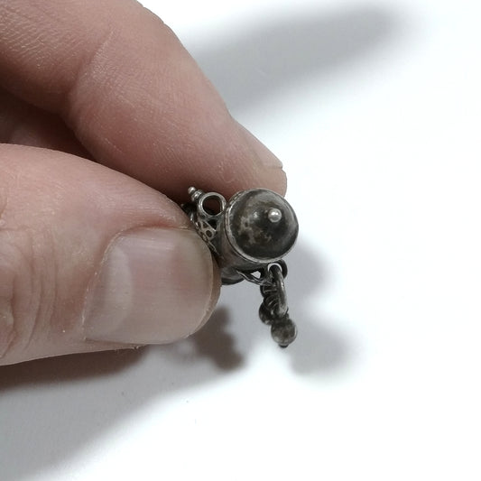 Ciondolo ETNICO in argento antico con PORTA PREGHIERE | GIOIELLI ETNICI – immagine2
