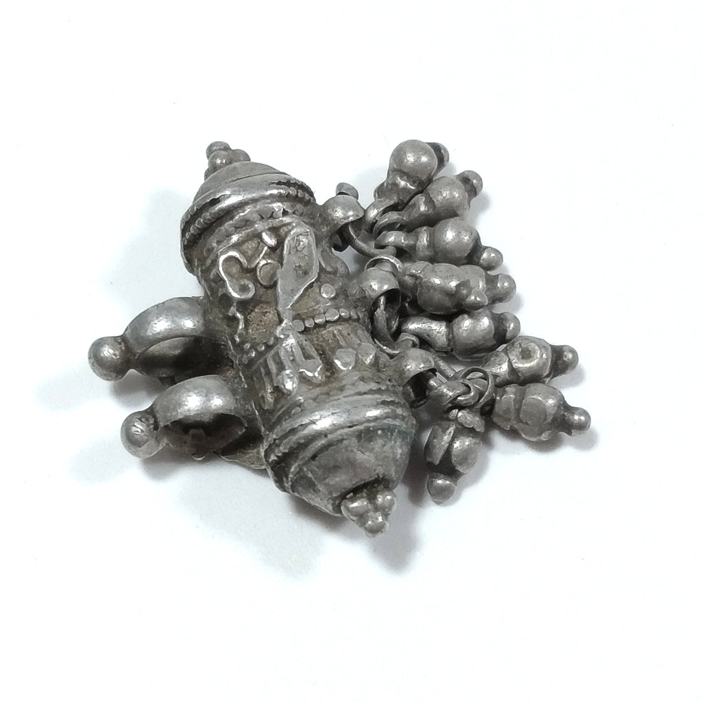 Ciondolo ETNICO in argento antico con PORTA PREGHIERE | GIOIELLI ETNICI