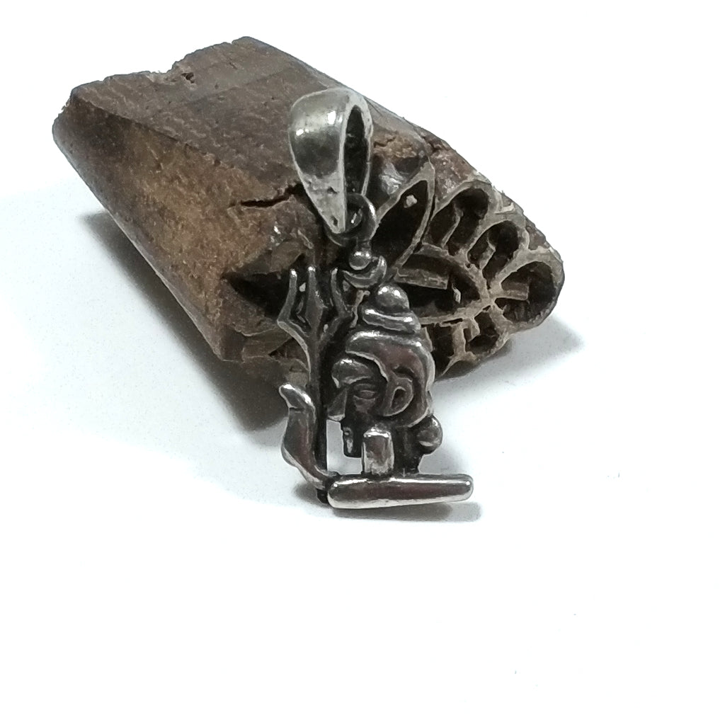 Ciondolo ETNICO in argento 925 con SHIVA – immagine5