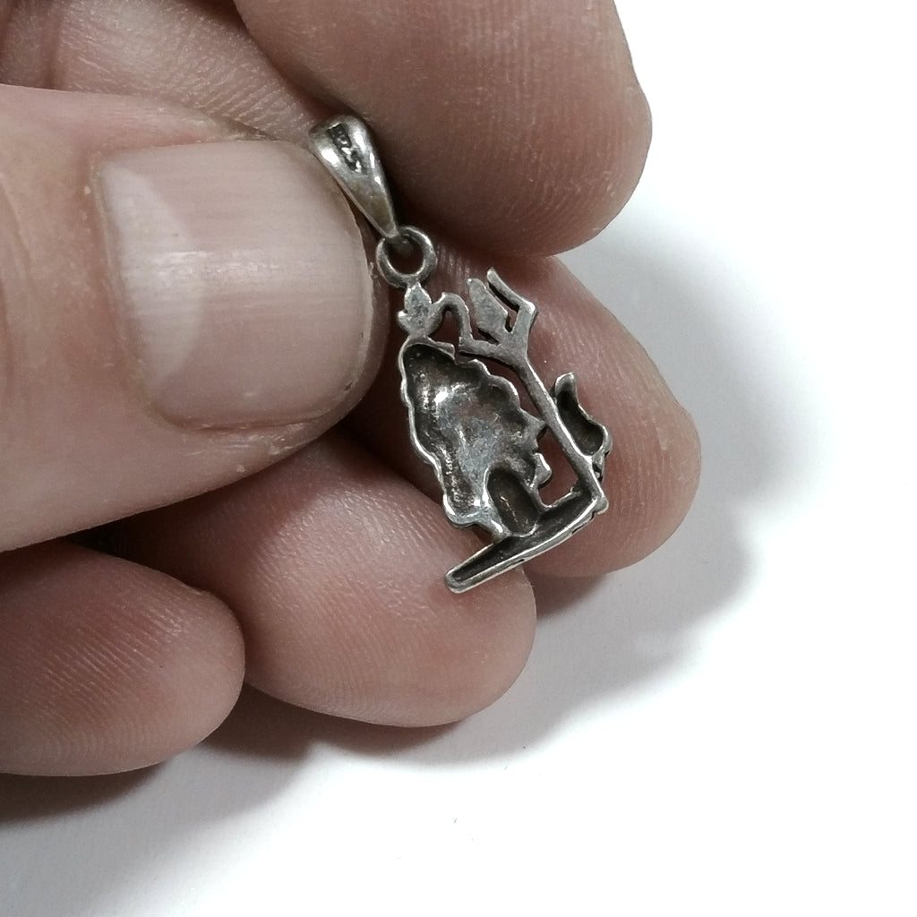 Ciondolo ETNICO in argento 925 con SHIVA – immagine4