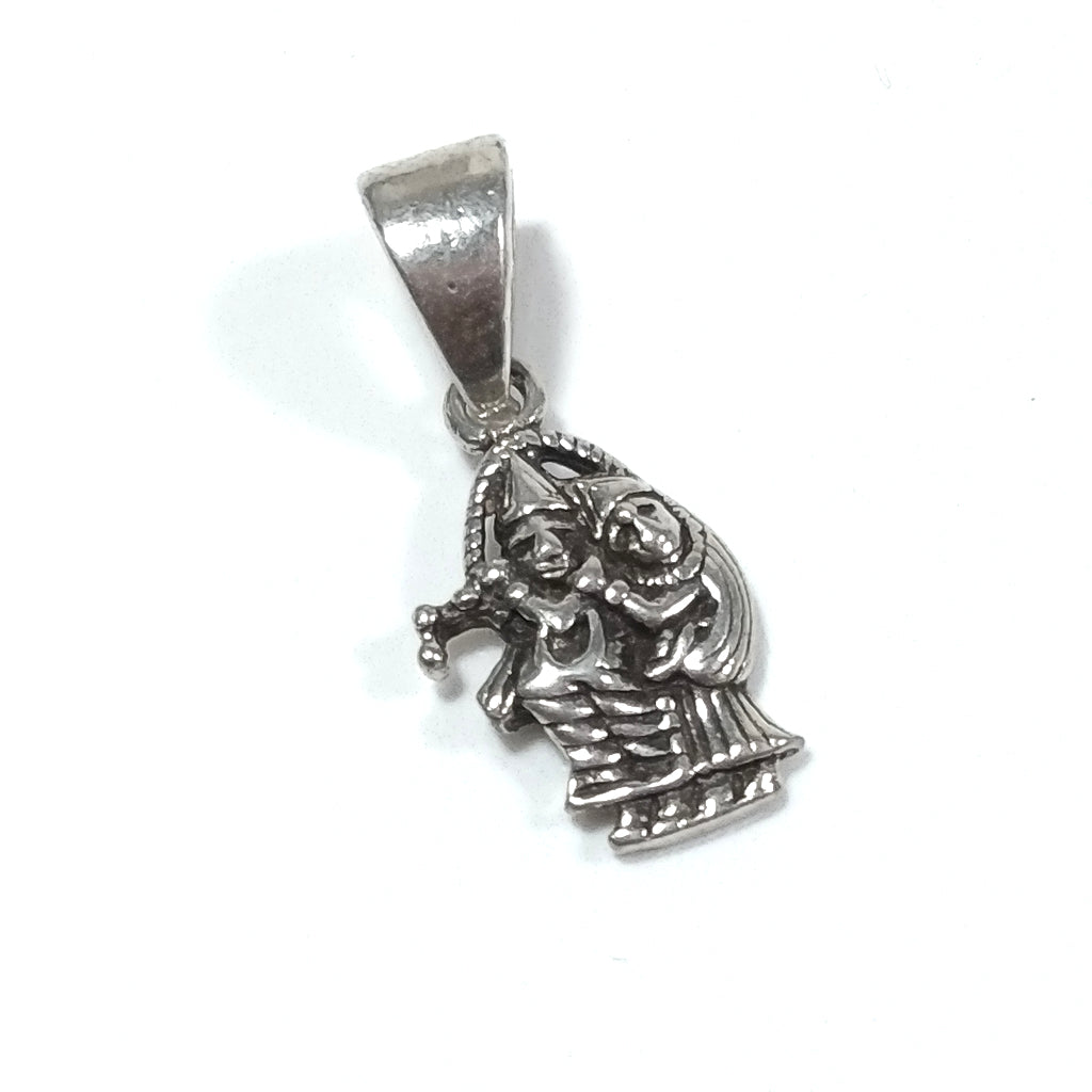 Ciondolo ETNICO in argento 925 con RADHA KRISHNA | GIOIELLI ETNICI