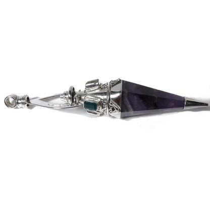 Ciondolo artigianale in argento 925 Ciondolo artigianale Ametista | GIOIELLI ETNICI | Pendolo