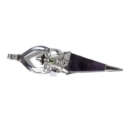 Ciondolo artigianale in argento 925 Ciondolo artigianale Ametista | GIOIELLI ETNICI | Pendolo